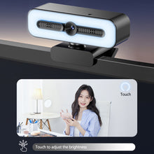Load image into Gallery viewer, 4K Webcam with Light for PC/Laptop 1080P 2K HD Streaming Camera Desktop Video Conferencing Webcam for Online Classes
