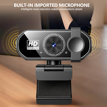 Load image into Gallery viewer, USB Plug &amp; Play 1080P/2K/4K HD Webcam for Laptop &amp; Desktop Auto-Focus Streaming Camera for Online Classes/Live Video
