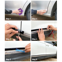 Load image into Gallery viewer, 3/5M Car Exterior Glossy Black Body Strip Bumper Door Protective Moulding Styling Trim Sticker 6MM 8MM 10MM 12MM 15MM 20MM 30MM

