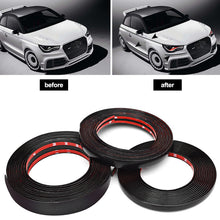Load image into Gallery viewer, 3/5M Car Exterior Glossy Black Body Strip Bumper Door Protective Moulding Styling Trim Sticker 6MM 8MM 10MM 12MM 15MM 20MM 30MM

