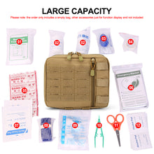 Load image into Gallery viewer, Tactical Molle Laser-Cut Utility Pouch Emergency Bag Medical Pouch Admin Pouch Modular EMT EDC Organizer Tool Pouch Bag
