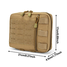 Load image into Gallery viewer, Tactical Molle Laser-Cut Utility Pouch Emergency Bag Medical Pouch Admin Pouch Modular EMT EDC Organizer Tool Pouch Bag
