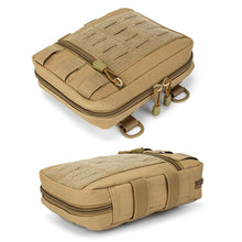 Load image into Gallery viewer, Tactical Molle Laser-Cut Utility Pouch Emergency Bag Medical Pouch Admin Pouch Modular EMT EDC Organizer Tool Pouch Bag
