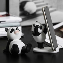 Load image into Gallery viewer, Universal Cute Panda Mobile Phone Holder Stand Modern Resin Sculpture Statue Home Office Desk Decoration
