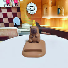 Load image into Gallery viewer, Capybara Phone Holder PVC Doll Support Capybara Mobile Phone Stand Cartoon Animal Capybara Cell Phone Bracket
