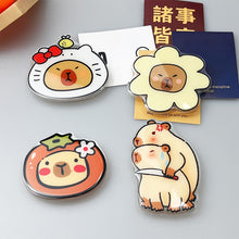 Load image into Gallery viewer, Japanese Korean Style INS Cartoon Cute Fun KAPIBARA Finger Air Bag Bracket for iPhone16 Popsockets Air Bag Griptok Grip Tok
