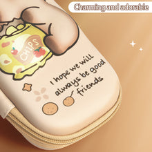 Load image into Gallery viewer, 3D Eva Capibara Pencil Case Cartoon Cute Large Capacity Stationery Bag Pencil Case for Students School Supply Stationery bag
