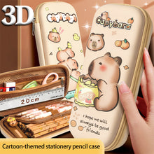 Load image into Gallery viewer, 3D Eva Capibara Pencil Case Cartoon Cute Large Capacity Stationery Bag Pencil Case for Students School Supply Stationery bag
