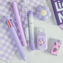 Load image into Gallery viewer, 7-In-1 Stationery Set Children Back To School Gel Pen Highlighter Ballpoint Pen Eternal Pencil Tape Eraser Knife Kids Prize
