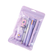 Load image into Gallery viewer, 7-In-1 Stationery Set Children Back To School Gel Pen Highlighter Ballpoint Pen Eternal Pencil Tape Eraser Knife Kids Prize
