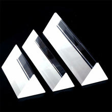 Load image into Gallery viewer, Triangular Prism Rainbow Prisma Crystal Glass Photographic Prisme Color Prisms Physics Children's Light Experiment
