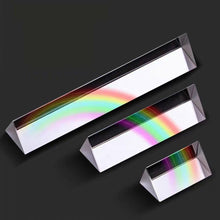 Load image into Gallery viewer, Triangular Prism Rainbow Prisma Crystal Glass Photographic Prisme Color Prisms Physics Children's Light Experiment
