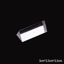 Load image into Gallery viewer, Triangular Prism Rainbow Prisma Crystal Glass Photographic Prisme Color Prisms Physics Children's Light Experiment
