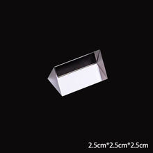 Load image into Gallery viewer, Triangular Prism Rainbow Prisma Crystal Glass Photographic Prisme Color Prisms Physics Children's Light Experiment
