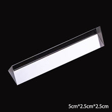 Load image into Gallery viewer, Triangular Prism Rainbow Prisma Crystal Glass Photographic Prisme Color Prisms Physics Children's Light Experiment
