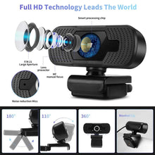 Load image into Gallery viewer, 1080/720P Desktop Computer Camera USB Online Class Webcam with Microphone Computer Drive Camera USB Camera PC Webcam
