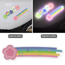 Load image into Gallery viewer, Motorcycle Helmets Diamond-Grade Colourful Reflective Sticker Nighttime Anti-Collision Warning Decals Scratch Decor Sticker
