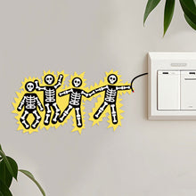 Load image into Gallery viewer, Electric Shock Warning Sticker 16x8cm Safety Reminder Wall Decal for Home Office Electrical Hazard Alert Decor
