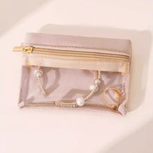 Load image into Gallery viewer, Jewelry Zipper Storage Pouch Earring Bracelet Necklace Organization Bag Traveling Jewelry Packaging Organizer
