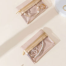 Load image into Gallery viewer, Jewelry Zipper Storage Pouch Earring Bracelet Necklace Organization Bag Traveling Jewelry Packaging Organizer
