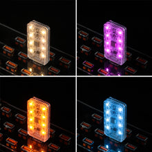 Load image into Gallery viewer, Touch Control USB Mini Night Light Rechargeable Car LED Ambient Lamp Magnetic Mount Reading Light Dimmable
