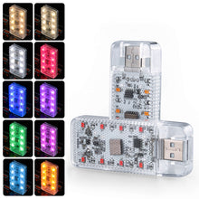 Load image into Gallery viewer, Touch Control USB Mini Night Light Rechargeable Car LED Ambient Lamp Magnetic Mount Reading Light Dimmable

