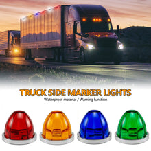 Load image into Gallery viewer, Truck Side Marker Lights 10-30V Cone-Shaped Clearance Lamps Waterproof Marine Signal &amp; Underbody Lights LED Warning Indicators
