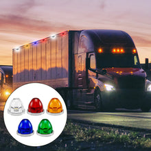 Load image into Gallery viewer, Truck Side Marker Lights 10-30V Cone-Shaped Clearance Lamps Waterproof Marine Signal &amp; Underbody Lights LED Warning Indicators

