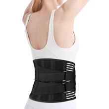 Load image into Gallery viewer, Nylon Waist Lower Back Brace Belt with 6 Stays Anti-skid Orthopedic Lumbar Support Breathable Waist Support for Gym Pain Relief
