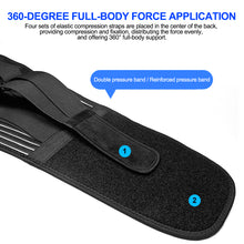 Load image into Gallery viewer, Nylon Waist Lower Back Brace Belt with 6 Stays Anti-skid Orthopedic Lumbar Support Breathable Waist Support for Gym Pain Relief
