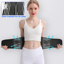Load image into Gallery viewer, Nylon Waist Lower Back Brace Belt with 6 Stays Anti-skid Orthopedic Lumbar Support Breathable Waist Support for Gym Pain Relief
