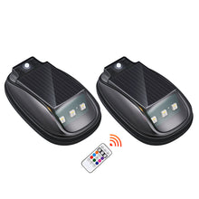 Load image into Gallery viewer, Car Roof Lights Solar Powered Light Flashing Lights Marker Light Cab Mouse Dome Light Chrome Gap for Truck Pickup
