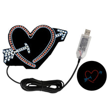 Load image into Gallery viewer, LED Heart Shape Decorative Lamps For Car Interiors Ambient Lighting Remote Control Neon Lights Interior Atmosphere Decor Light
