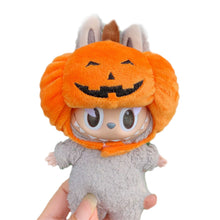 Load image into Gallery viewer, Miniature Halloween Pumpkin Headgear for 17cm Labubu Dolls Cute DIY Doll Clothes Lovely Outfit Gifts for Girls Friends
