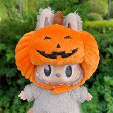 Load image into Gallery viewer, Miniature Halloween Pumpkin Headgear for 17cm Labubu Dolls Cute DIY Doll Clothes Lovely Outfit Gifts for Girls Friends
