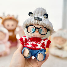 Load image into Gallery viewer, Miniature Lovely Sweater with Deer Horn Hat for 17cm Labubu Dolls Cute DIY Doll Clothes Fashion Accessories Lovely Outfit Gifts for Girls Friends

