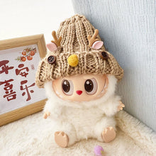 Load image into Gallery viewer, Miniature Lovely Sweater with Deer Horn Hat for 17cm Labubu Dolls Cute DIY Doll Clothes Fashion Accessories Lovely Outfit Gifts for Girls Friends
