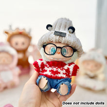 Load image into Gallery viewer, Miniature Lovely Sweater with Deer Horn Hat for 17cm Labubu Dolls Cute DIY Doll Clothes Fashion Accessories Lovely Outfit Gifts for Girls Friends
