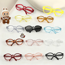 Load image into Gallery viewer, For Labubu Glasses 6.5cm Cute Plastic Glasses for 17cm Labubu 10cm Cotton Doll Dolls Toy Glasses Accessories
