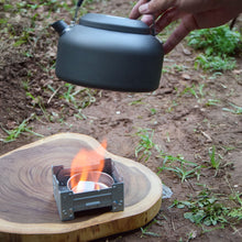 Load image into Gallery viewer, Outdoor Foldable Alcohol Stove Portable Windproof Solid Alcohol Stove Camping German Stove Set
