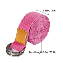 Load image into Gallery viewer, 1PC 1.8M*3.8CM Non-Elastic Yoga Resistance Band Yoga Auxiliary Stretching Rope With Loop Buckle Professional Yoga Supplies
