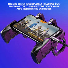 Load image into Gallery viewer, Multi-function PUBG Game Controller 4-Finger Grips Physical Anti-Recoil Cheat Device Universal for iOS/Android-K21
