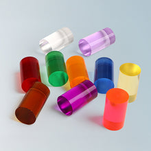 Load image into Gallery viewer, 1PC 1.5*2.9CM Transparent Colorful Pool Cue Ferrule Solid Plastic Ferrule for American and Snooker Cues Billiards Replacement Accessories
