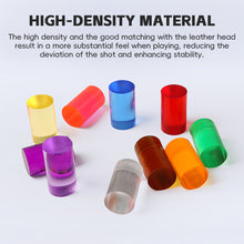 Load image into Gallery viewer, 1PC 1.5*2.9CM Transparent Colorful Pool Cue Ferrule Solid Plastic Ferrule for American and Snooker Cues Billiards Replacement Accessories
