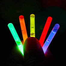 Load image into Gallery viewer, 10PCS 1.5 Inch Professional Fishing Glow Sticks Super Bright Night Fishing Float Glow Sticks Fishing Accessories
