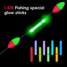 Load image into Gallery viewer, 10PCS 1.5 Inch Professional Fishing Glow Sticks Super Bright Night Fishing Float Glow Sticks Fishing Accessories
