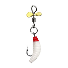 Load image into Gallery viewer, 1PC Propeller Grub Bait High Rotation Anti-Tangle Bread Worm Lure Soft Bait for Trout Tilapia Perch
