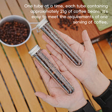 Load image into Gallery viewer, 1PC 60ML Coffee Bean Test Tube Storage Bottle PET Transparent Plastic Container for Dried Flowers Candy Storage Outdoor Camping Sub bottle
