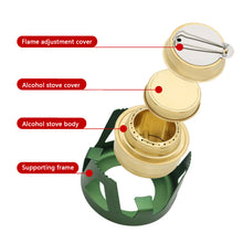 Load image into Gallery viewer, Portable Alcohol Stove With Storage Bag Multifunctional Picnic Stove For Boiling Water And Tea Outdoor Camping Equipment

