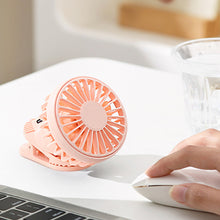 Load image into Gallery viewer, Multi-Functional Clip-On Fan With USB Charging And Solar Power Portable Desktop Fan For Outdoor Mountain Climbing Travel
